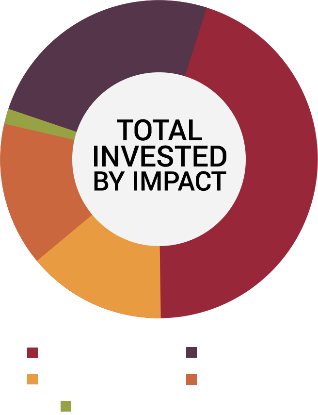 Total Invested By Impact