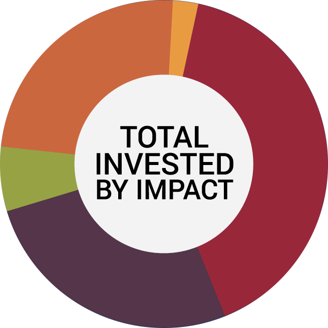 Total Invested By Impact